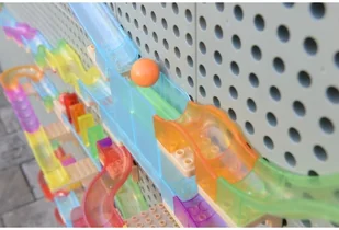 Masterkidz MASTERKIDZ Zestaw Konstrukcyjny Tor dla Piłek Tablica STEM 120elementów ME14665 - Tablice dla dzieci - miniaturka - grafika 11