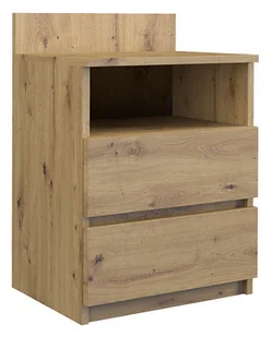 Szafka Nocna Z Szufladami I Półką Dąb Artisan A8-B14 - Szafki nocne Szafka Nocna Z Szufladami I Półką Dąb Artisan A8-B14 - Szafki nocne - miniaturka - grafika 1