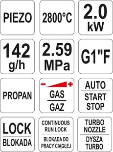 Yato TURBO MAPP/PROPAN YT-36715 - Lutownice - miniaturka - grafika 6