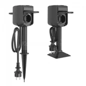 Systemy inteligentnych domów - WOOX WOOX R6079 Inteligentne podwójne smart gniazdo zewnętrzne IP44 16A Wi-Fi | 710138 - miniaturka - grafika 1