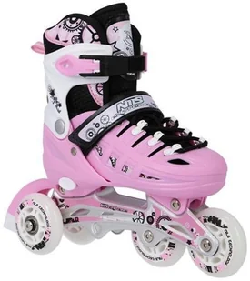 Nils EXTREME NH10905 4w1 ROŻOWE ROZM. M(35-38) ŁYŻWOROLKI Z WYM. PŁOZĄ HOKEJOWĄ EXTREME 16-25-030 - Rolki - miniaturka - grafika 17