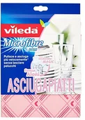 Ściereczki, gąbki, czyściki - Vileda Microfibre Plus ściereczki do naczyń 55 x 40 cm  2 ściereczki VLD00050 - miniaturka - grafika 1