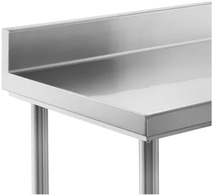 Royal Catering Stół roboczy - stal nierdzewna - 200 x 60 cm - 160 kg - rant - Catering - RCWT-200X60EB RCWT-200X60EB - Stoły gastronomiczne - miniaturka - grafika 3