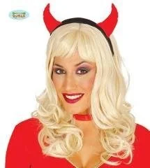 Opaska Rogi Diabła Czerwone - Dodatki do strojów karnawałowych - miniaturka - grafika 3