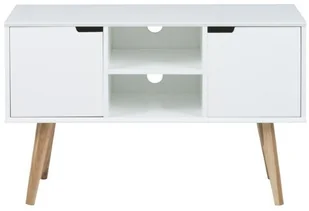 AC Design Furniture 60639 kredens mariela drzwi, 2 sztuki, dno 1 sztuki drewno, 96 x 38 x 62,5 cm, biały 60639 - Kredensy - miniaturka - grafika 3