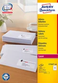 Etykiety samoprzylepne i bloki etykiet - Avery Zweckform Etykiety adresowe białe Zweckform; A4, 100 ark./op., 63,5 x 72 mm - miniaturka - grafika 1