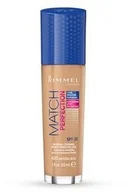 Podkłady do twarzy - Rimmel Match Perfection 24H Moisture SPF20 400 Natural Beige 30ml 37788-uniw - miniaturka - grafika 1