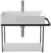 Nogi i stelaże pod umywalki - Duravit DuraSquare Konsola wisząca do umywalki metalowa chrom 0031021000 - miniaturka - grafika 1