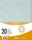 Przekładki do segregatorów - Exacompta Skorowidz A4 + 20tlg A-Z PP Szary 1920E - miniaturka - grafika 1