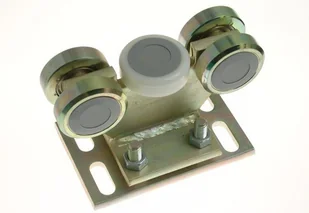 Wózek 5-rolkowy 80x80x5 metalowy stały z regulacją - Akcesoria do bram - miniaturka - grafika 2