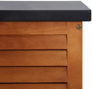vidaXL Skrzynia ogrodowa, 150 x 50 x 55 cm, lite drewno eukaliptusowe vidaXL - Skrzynie ogrodowe - miniaturka - grafika 7