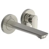 Baterie podtynkowe - Ideal Standard Connect Air Bateria umywalkowa podtynkowa srebro szczotkowane połysk A7029GN - miniaturka - grafika 1