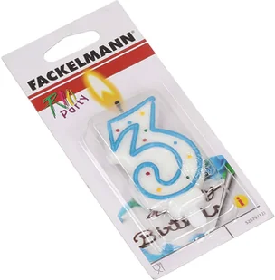 Fackelmann Świeczka urodzinowa cyfra 3 trójka 52579 52579 - Dekoracje domu Fackelmann Świeczka urodzinowa cyfra 3 trójka 52579 52579 - Dekoracje domu - miniaturka - grafika 3