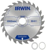 Tarcze do pił - IRWIN Tarcza do pilarki tarczowej PRO190X24TX30/20 190 mm zęby: 24 szt. - miniaturka - grafika 1