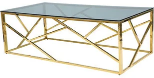 Signal ŁAWA ESCADA A SZKŁO DYMIONE/ZŁOTY 120X60 - Ławy i stoliki kawowe - miniaturka - grafika 2