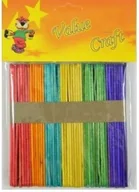 Zabawki interaktywne dla dzieci - Nieprzypisany Patyczki drewniane kolorowe 150x18 op. 50szt KWOF0669 - miniaturka - grafika 1