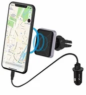 Uchwyty samochodowe do telefonów - Xlayer Magfix uchwyt magnetyczny do samochodu zestaw startowy do samochodu, uchwyt magnetyczny do mocowania urządzeń mobilnych na kratce wentylacyjnej, czarny - miniaturka - grafika 1