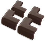 Zabezpieczenia dla dzieci - Dream Baby G1301 duża, miękka ochrona narożników ochrona krawędzi piankowa ochrona przed uderzeniami zabezpieczenie przed dziećmi (4 szt.) brązowa - miniaturka - grafika 1