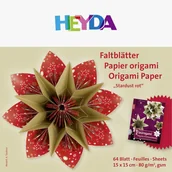 Scrapbooking - Heyda papier do origami, Stardust, odcienie czerwieni, 64 arkusze - miniaturka - grafika 1
