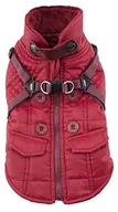 Ubranka dla psów - Puppia puppia paqd-vt1463 wilkes, płaszcz zimowy, XL, czerwony - miniaturka - grafika 1
