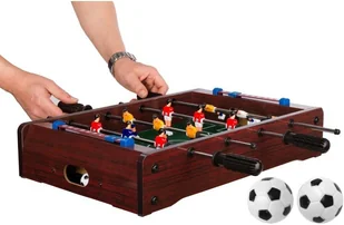 MAKSTOR.pl BRĄZOWA MINI GRA PIŁKARZYKI STOŁOWE 51x31x8 CM STÓŁ PIŁKARSKI 2006020 (20060209) - Piłkarzyki - miniaturka - grafika 7