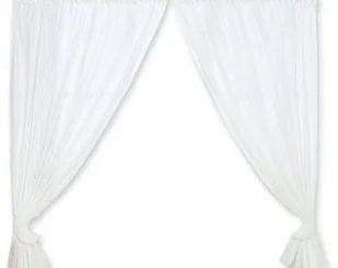 Zasłonki do pokoju dziecięcego- Dobranoc białe - Firany i zasłony dla dzieci - miniaturka - grafika 2