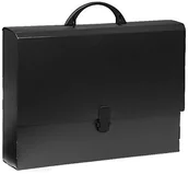 Teczki i skoroszyty - Grafoplas grafo Plas 37180010  aktówka, 370 X 270 MM, w kolorze czarnym 37180010 - miniaturka - grafika 1