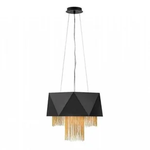 Hinkley LAMPA wisząca HK-ZUMA6-SBG Elstead metalowa OPRAWA art deco ZWIS crystal glamour czarny złoty HK-ZUMA6-SBG - Lampy sufitowe - miniaturka - grafika 2