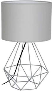 Milagro Druciana LAMPA stołowa ALAMBRE 1108 abażurowa LAMPKA stojąca drut biały 1108 - Lampy stojące - miniaturka - grafika 2