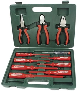 Bruder Mannesmann Brüder Mannesmann Zestaw śrubokrętów i szczypiec VDE, 11 sztuk, 11240 - Pozostałe narzędzia ogrodowe - miniaturka - grafika 2