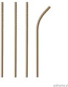 Słomki do napojów - PapStar Słomki z papieru, brązowe elastyczne pure, średnica 6 mm, 20 cm 100 szt. 88072 - miniaturka - grafika 1