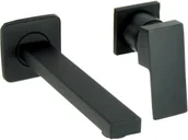 Baterie umywalkowe - STELLMAN Bateria umywalkowa QATRO czarna podtynkowa 1605-22BL - miniaturka - grafika 1