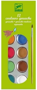 Djeco Farby klasyczne plakatowe 12 kolorów - Przybory szkolne - miniaturka - grafika 2