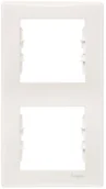 Klawisze i ramki - LEDart 2-krotna pionowa - Schneider Electric SEDNA SDN5801123, kolor kremowy - miniaturka - grafika 1