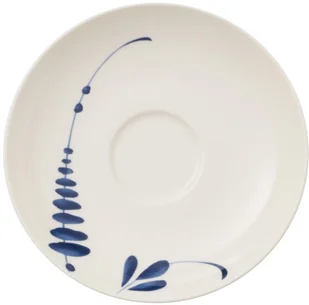 Villeroy & Boch vieux Luxembourg brindille-do kawy/herbaty-spodek pod filiżankę do kawy, naczynia z wysokiej jakości Premium w kolorze niebieskim, 14 cm, porcelana, biała, 16 x 16 x 2 cm 10-4207-1310 - Filiżanki - miniaturka - grafika 2