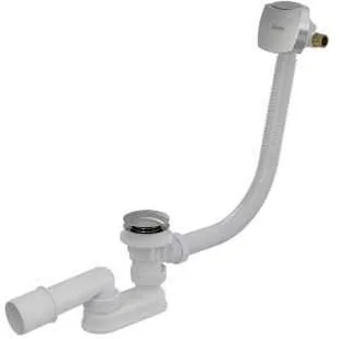 Ravak Syfon wannowy z napuszczaniem przez przelew II Click-Clack chrom X01440 - Syfony - miniaturka - grafika 2