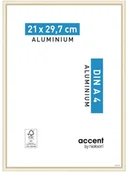 Ramki na zdjęcia - Nielsen Ramka na zdjęcia ACCENT 21 x 29.7 cm złota mat aluminiowa - miniaturka - grafika 1