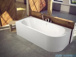 Besco Avita 160x75cm wanna asymetryczna lewa + obudowa + syfon #WAV-160-NL/OAV-160-NS/19975 - Wanny z hydromasażem - miniaturka - grafika 5