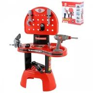 Mały majsterkowicz - Wader Quality Toys Mammoet Warsztat Majsterkowicza Narzędzia + Wiertarka 65322 - miniaturka - grafika 1