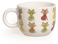 Filiżanki - Excelsa kubki Animals filiżanka kawy lis 70 ML, porcelana, biała/wielokolorowa, 6.3 x 6.3 x 4.8 cm 60402 - miniaturka - grafika 1