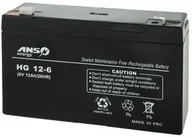 Akumulatory ogólnego zastosowania - Mpl energy gliwice Akumulator żelowy 6,0V/12Ah MW - miniaturka - grafika 1