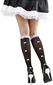 Stroje karnawałowe - Widmann s.r.l. Andreas s.r.l. pokoju podkolanówki dla dziewczynki z falbankami kokardki i czarno-białe rozmiar uniwersalny - miniaturka - grafika 1