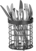 Pojemniki na sztućce - Hendi Pojemnik na sztućce czarny 120x150 mm 427033 - miniaturka - grafika 1