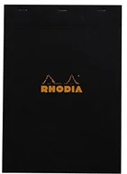 Notesy i bloczki - Rhodia notatnik zszyte i mikroperforiert, czarny 21 x 29,7 cm 182009-N - miniaturka - grafika 1