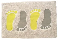 Maty antypoślizgowe - homeXpert MSV 141366 stóp dywanik łazienkowy bawełna brązowy/szary 40 x 30 x 30 cm 141366 - miniaturka - grafika 1