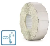 Cenówki - Meto etykiet do etykieciarek 9517185 (26 X 16 MM, 2 liniowy, 6.000 sztuki, G5 wielofunkcyjna Permanent i do zamrażania, do metoksamina, Contact, SATO, Avery, tovel, Samark itp.) 6 rolki, biały 9517185 - miniaturka - grafika 1