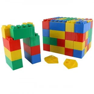 Wader Quality Toys Klocki XXL 72 Elementy + 72 łączniki 68088 - Klocki - miniaturka - grafika 4