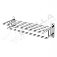 Półki łazienkowe - Stella Stella Classic półka na ręczniki z relingiem 07.041 chrom - miniaturka - grafika 1