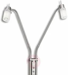 Paul Neuhaus Nowoczesna lampa podłogowa stal 2 ramiona - Max - Lampy stojące - miniaturka - grafika 3