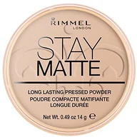 Pudry do twarzy - Rimmel Stay Matt rozgnieciony puder Szampan/Warm Beige 34788219005 - miniaturka - grafika 1